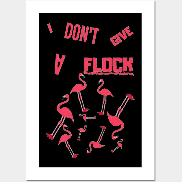 Cute Flamingo with Quote Gift Ideas Wall Art by MadArting1557